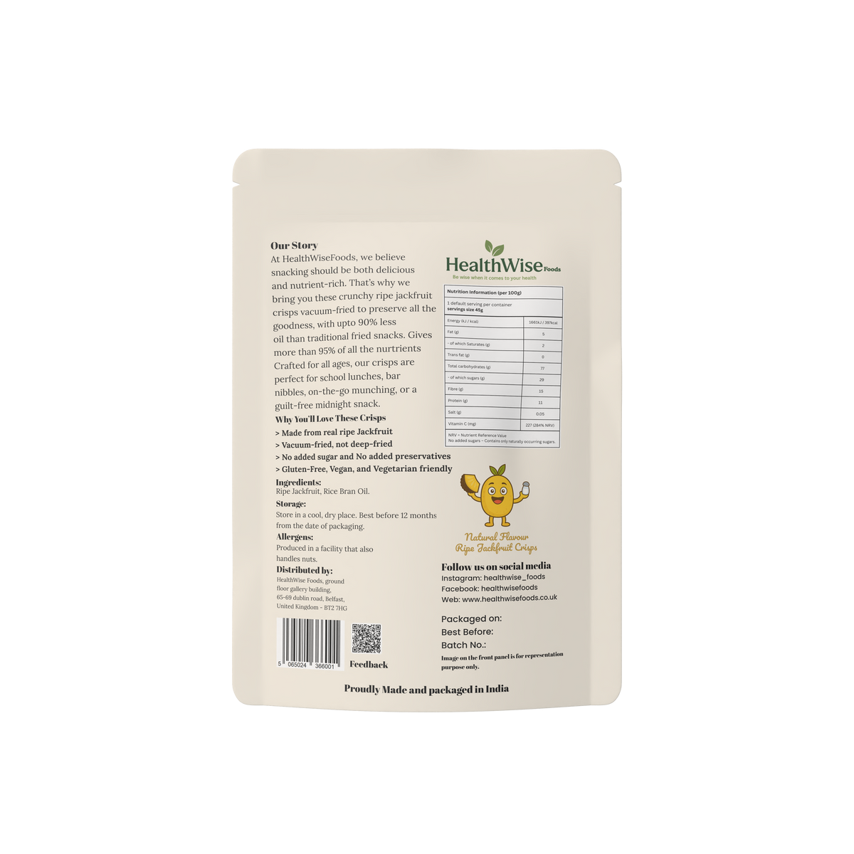 Jackfruit Crisps (Natural Flavour)